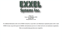 Tablet Screenshot of exxelsys.com
